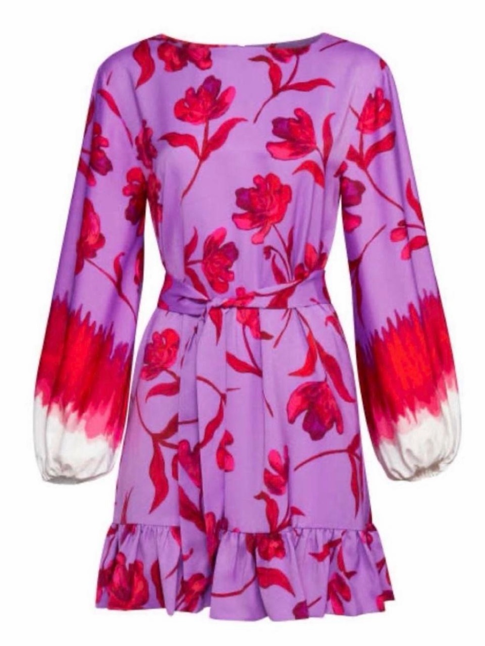 ❤️💜Prabal Gurung iMPOWER Floral Balloon Sleeve Mini Dress- medium